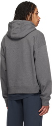 Maison Kitsuné Gray Bold Fox Head Patch Oversize Hoodie
