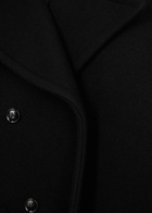 Alaïa Double-breasted Wool-blend pea Coat Black