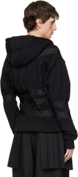 Charles Jeffrey LOVERBOY Black Taped Up Hoodie