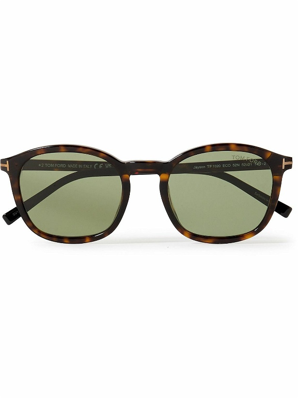 Photo: TOM FORD - Round-Frame Tortoiseshell Acetate Sunglasses