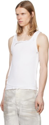 Alexander Digenova White Layered Tank Top
