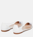 Gianvito Rossi - Plexi leather and PVC ballet flats