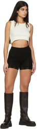 DRAE Black Cotton Shorts