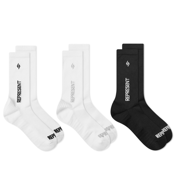 Photo: Represent Men's Team 247 Sock in White/Black 