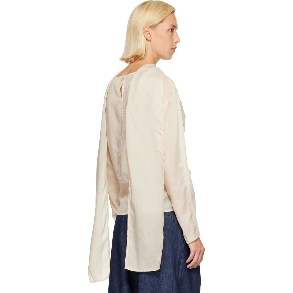 Belle Anna Off-White Stream Blouse