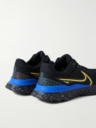 Nike Running - React Infinity Run 3 Rubber-Trimmed Flyknit Sneakers - Black
