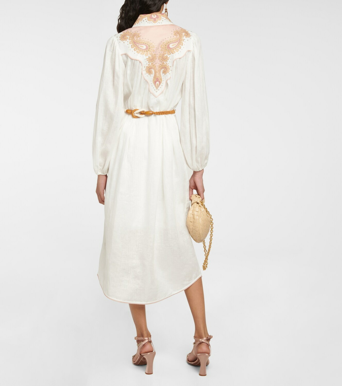Zimmermann Laurel embroidered linen shirt dress Zimmermann