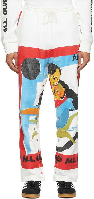Photo: Bethany Williams White The Magpie Project Edition Flag Print Popper Lounge Pants