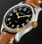 Montblanc - 1858 Automatic 40mm Stainless Steel, Bronze and Leather Watch, Ref. No. 117833 - Black