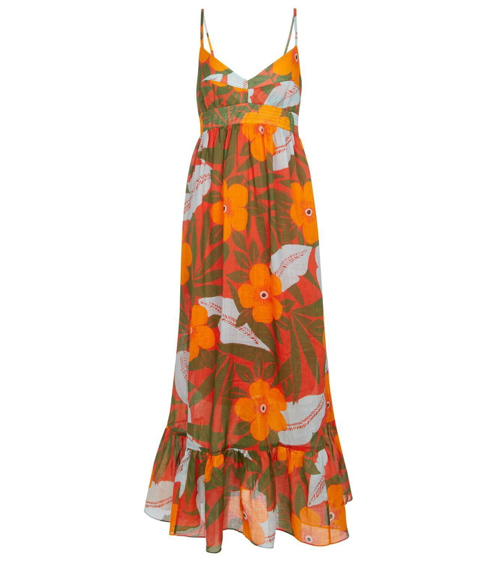 Photo: Lee Mathews Oleander floral ramie maxi dress