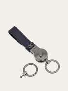 Ferragamo Mens Gancini key holder in Blue