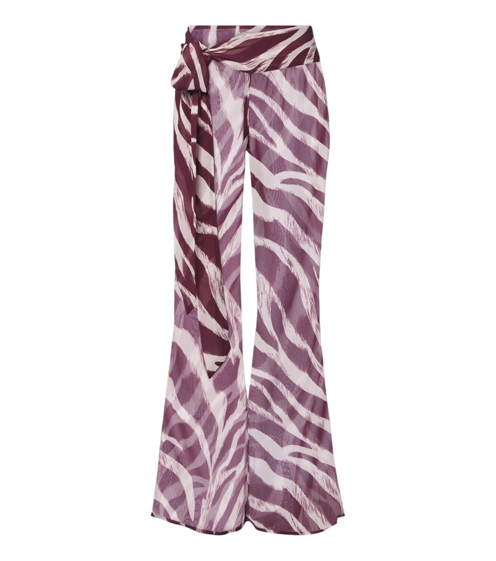 Photo: Bananhot Bowie zebra-pants wide-leg pants