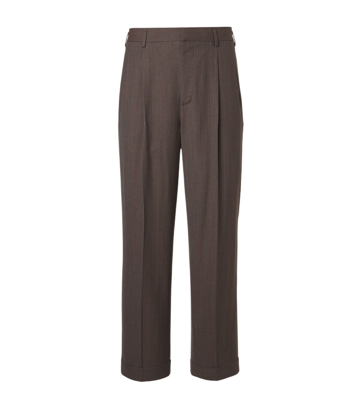 Photo: Loro Piana Isaac virgin wool crêpe straight pants