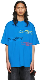 We11done Blue Cotton T-Shirt