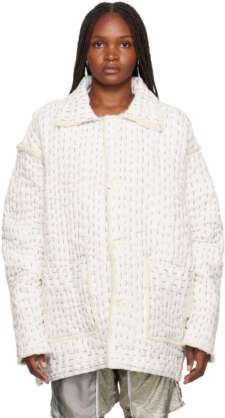 AIREI Gray Kantha Chore Jacket