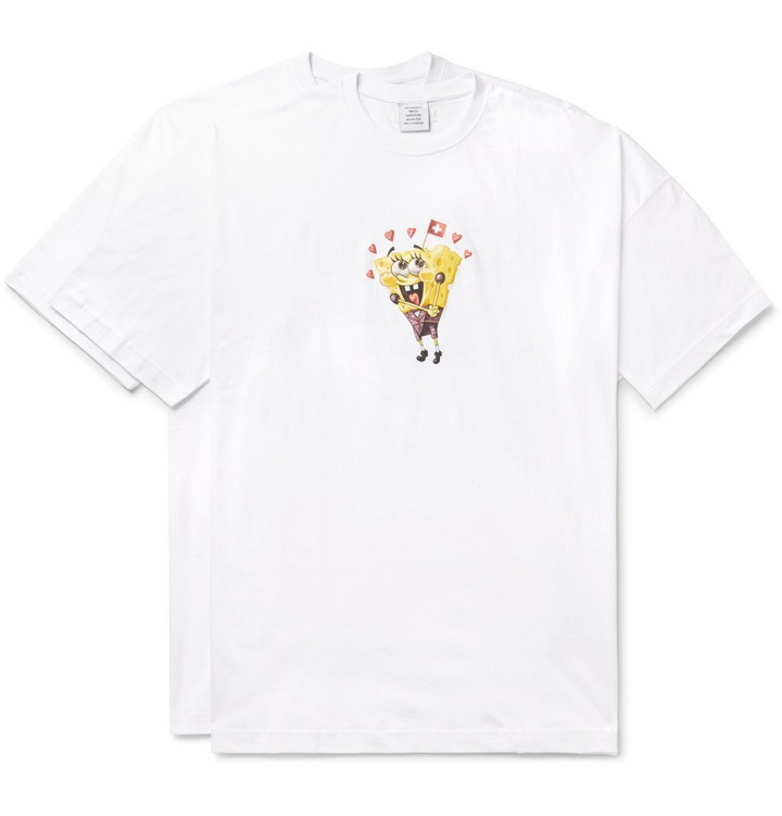 Photo: Vetements - Two-Pack Oversized Printed Cotton-Jersey T-Shirts - White