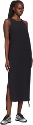 Y-3 Black Racer Cinch Midi Dress