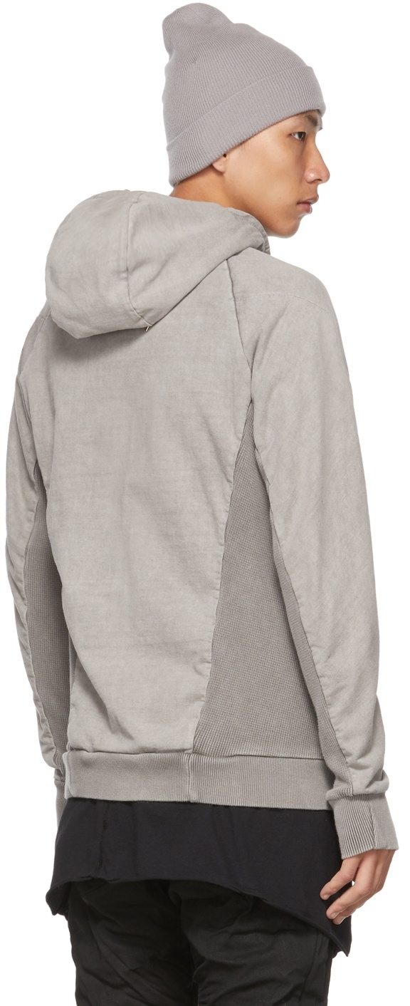 Boris Bidjan Saberi Grey Zipper 2 Hoodie Boris Bidjan Saberi