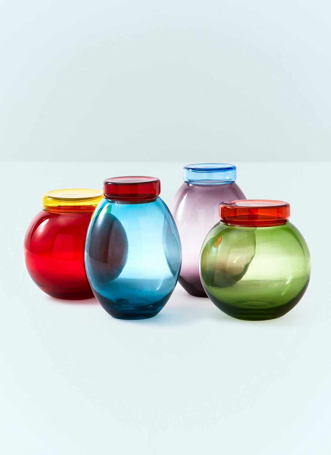 POLSPOTTEN Set Of Four Caps And Jars