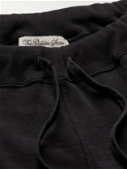 REMI RELIEF - Loopback Cotton-Blend Jersey Sweatpants - Black