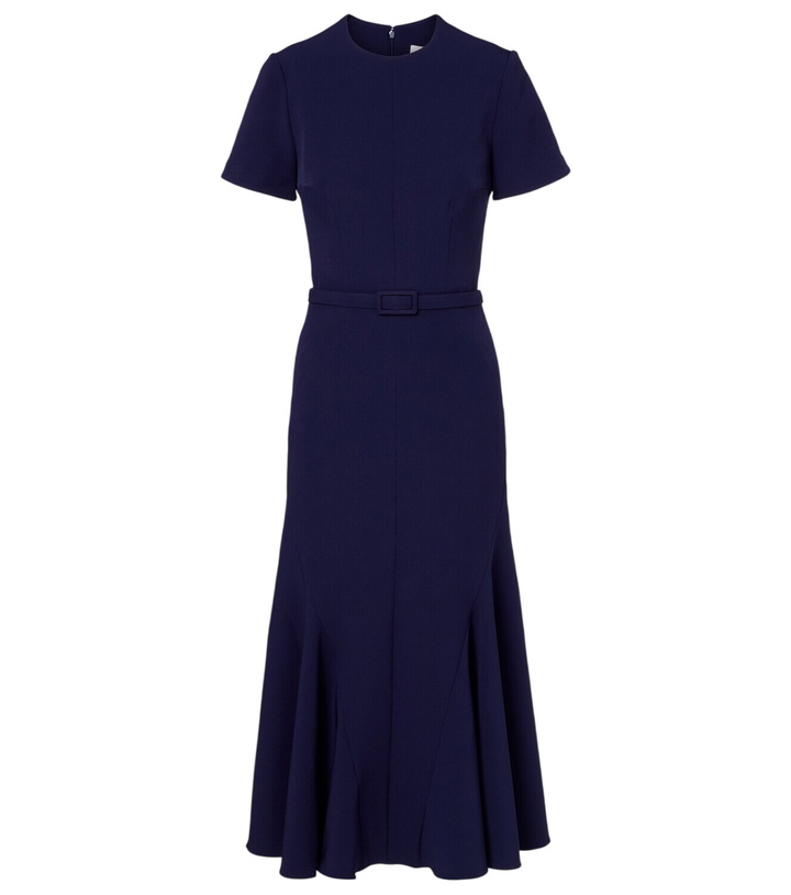 Photo: Safiyaa Luisa belted crêpe midi dress