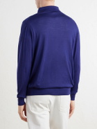 Kiton - Wool Half-Zip Sweater - Blue