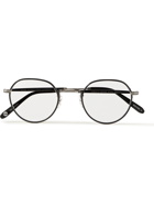GARRETT LEIGHT CALIFORNIA OPTICAL - Robson W Round-Frame Stainless Steel and Acetate Optical Glasses