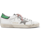 Golden Goose Deluxe Brand - Superstar Distressed Leather and Suede Sneakers - Men - White