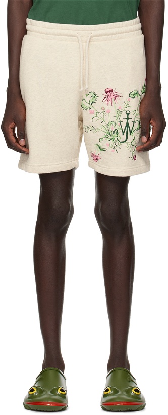 Photo: JW Anderson Beige Embroidered Shorts