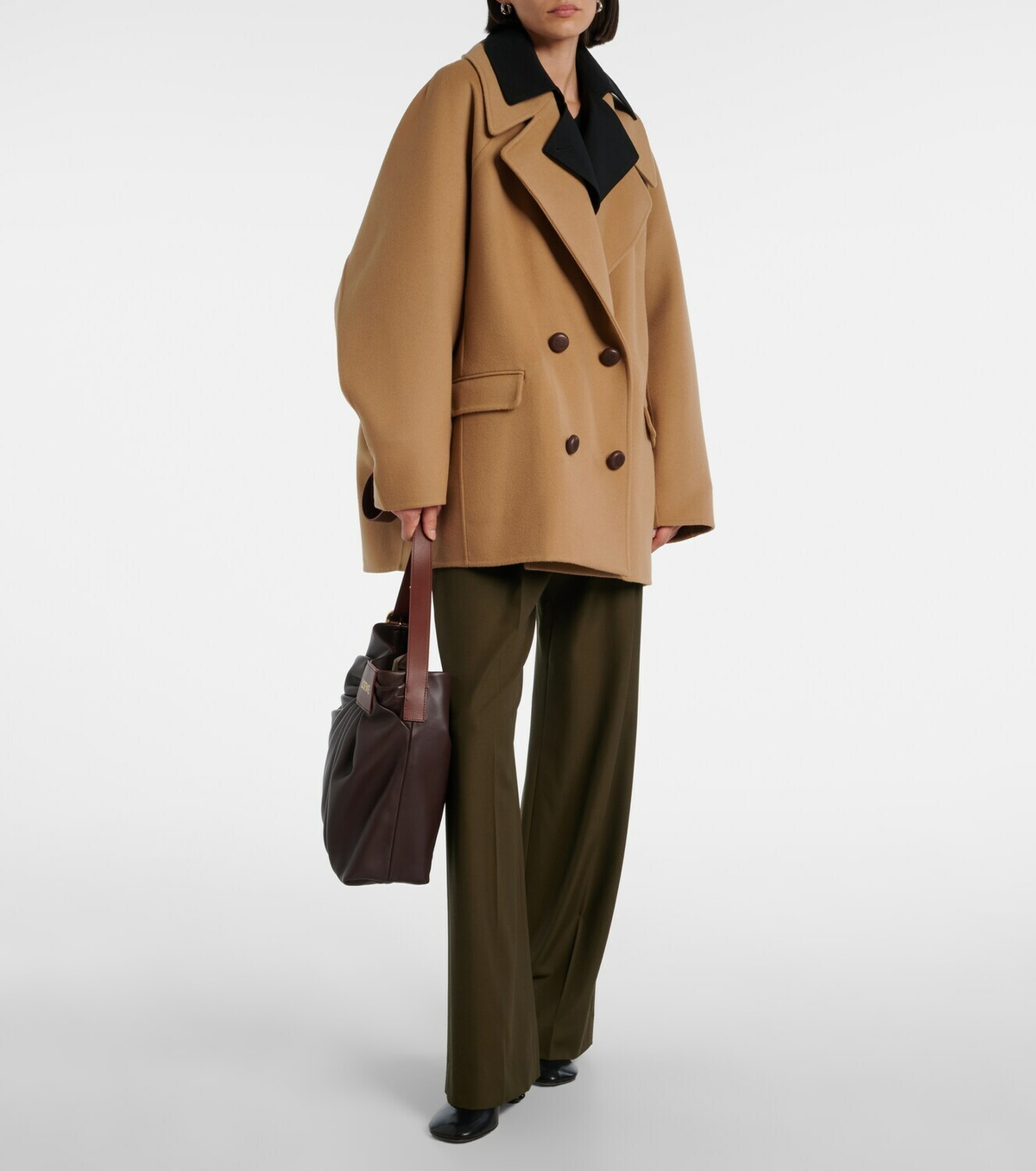 Loewe Oversized wool peacoat