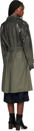 Maison Margiela Khaki Double-Breasted Trench Coat