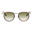 Matsuda Tortoiseshell and Gold M3093 Sunglasses