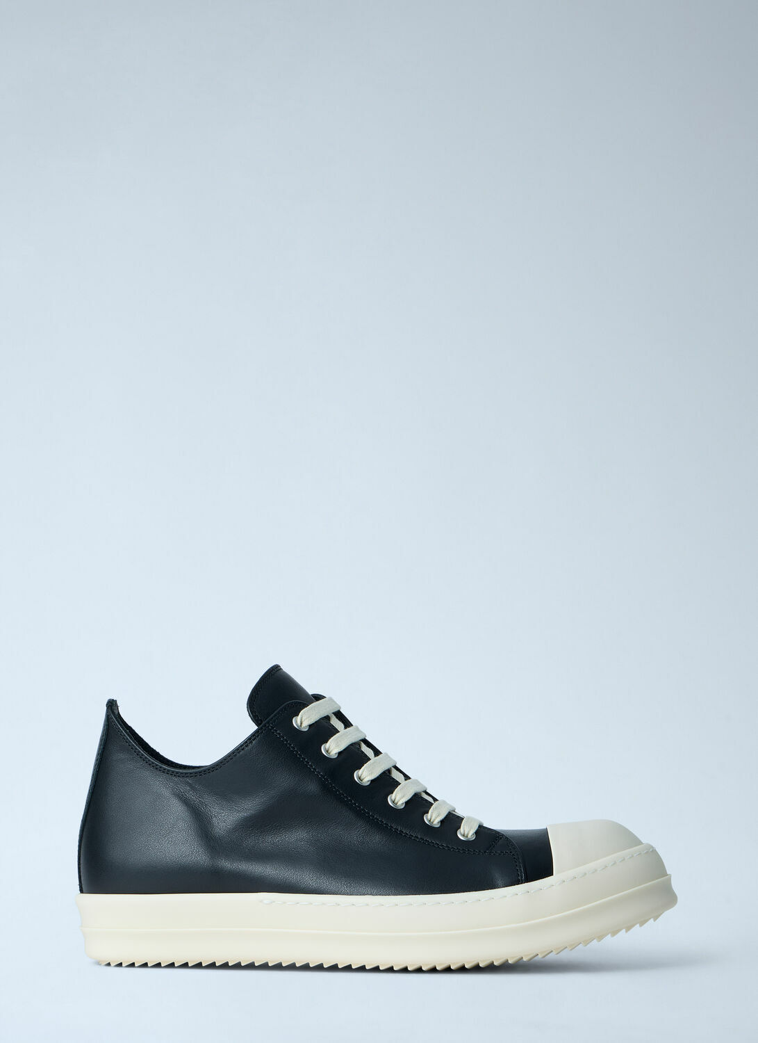 Rick Owens Leather Low-Top Sneakers