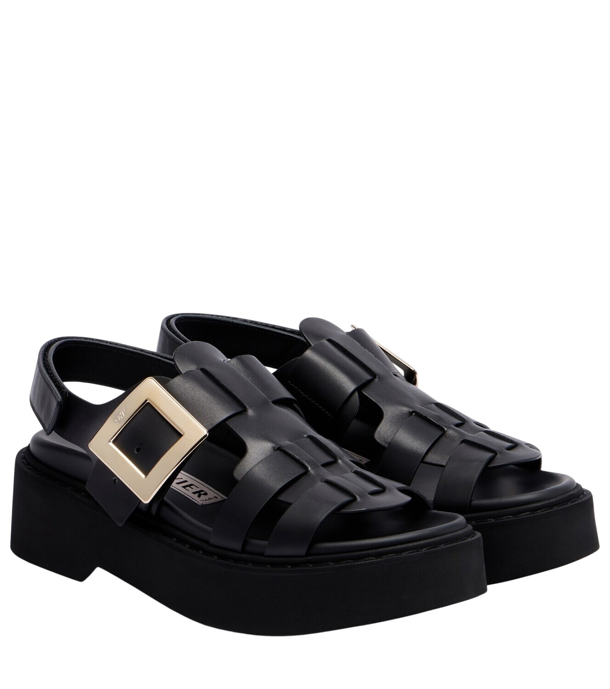 ROGER VIVIER - 100mm I Love Vivier Crystal Sandals Roger Vivier
