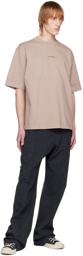 Acne Studios Beige Printed T-Shirt