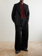 Maison Margiela - Knitted Wool Sweater - Burgundy