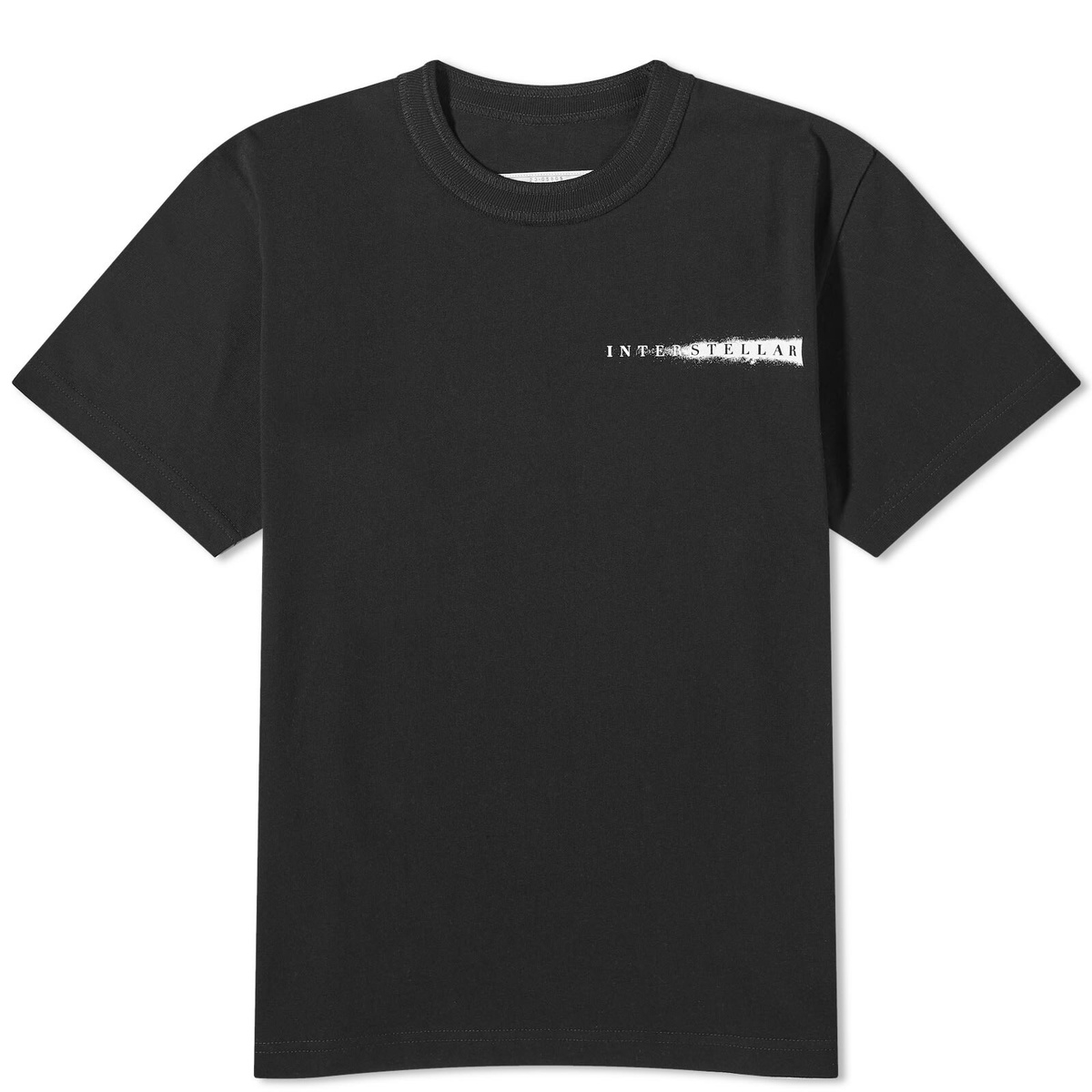 sacai tシャツ Sacai Men's x Interstellar T-Shirt in Black Sacai