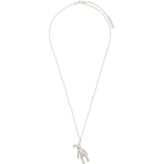 Ambush Silver Bunny Charm Necklace Ambush