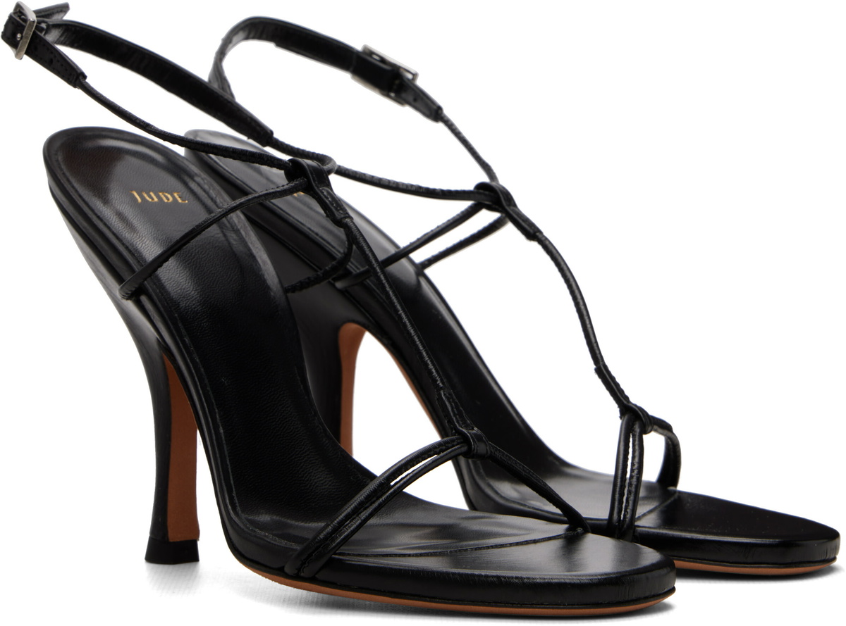 JUDE Black Mixer Heeled Sandals