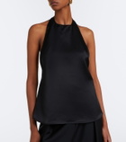 Róhe Halterneck satin top