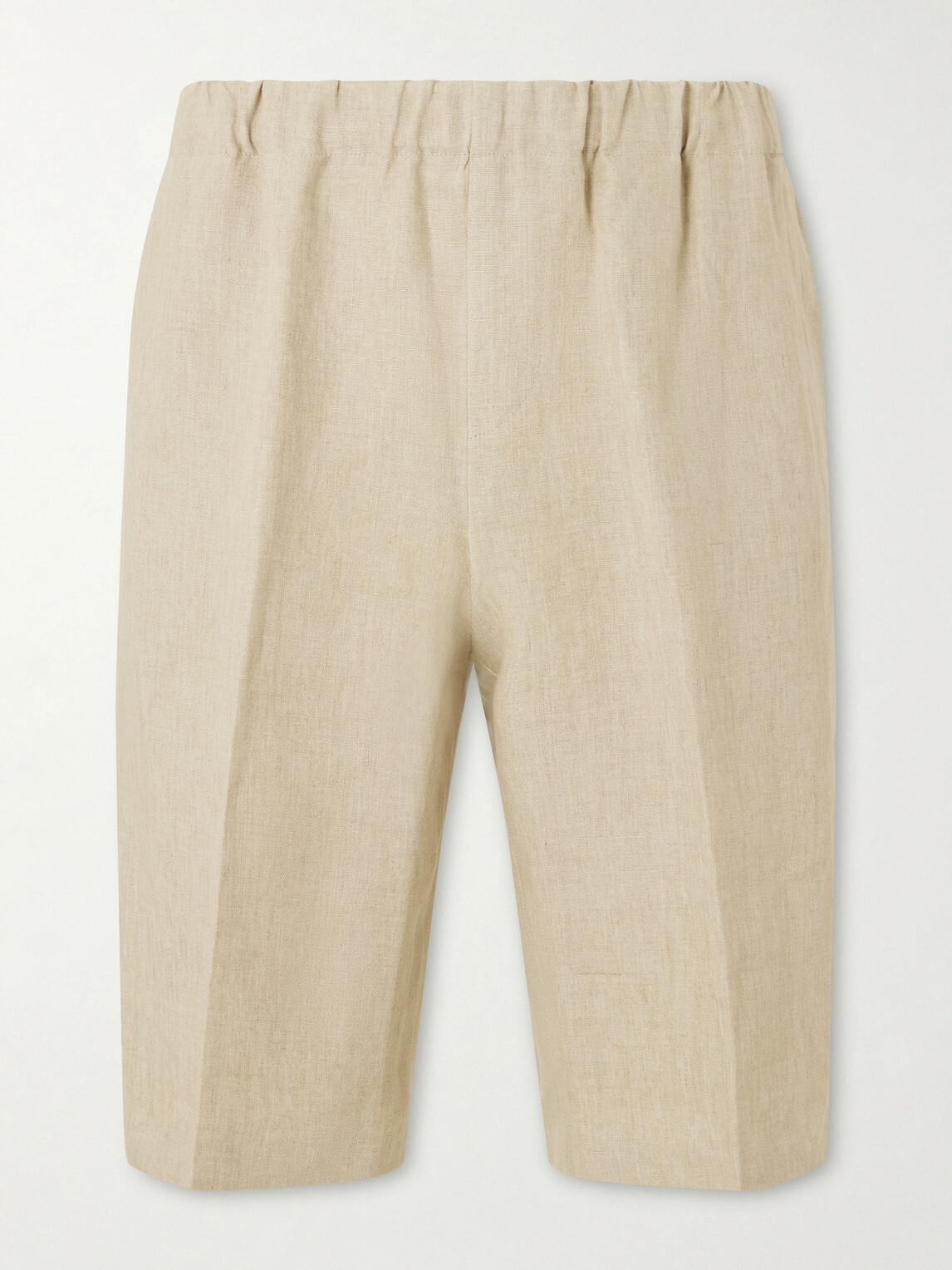 PIACENZA 1733 - Straight-Leg Linen Bermuda Shorts - Neutrals