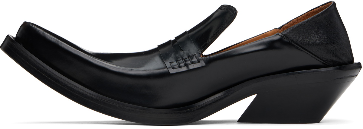 EGONlab Black Spike Loafers EGONlab