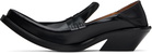 EGONlab Black Spike Loafers