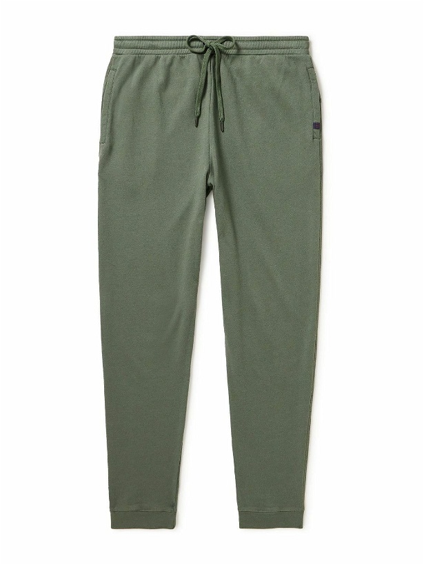 Photo: Derek Rose - Quinn Tapered Cotton and Modal-Blend Jersey Sweatpants - Green