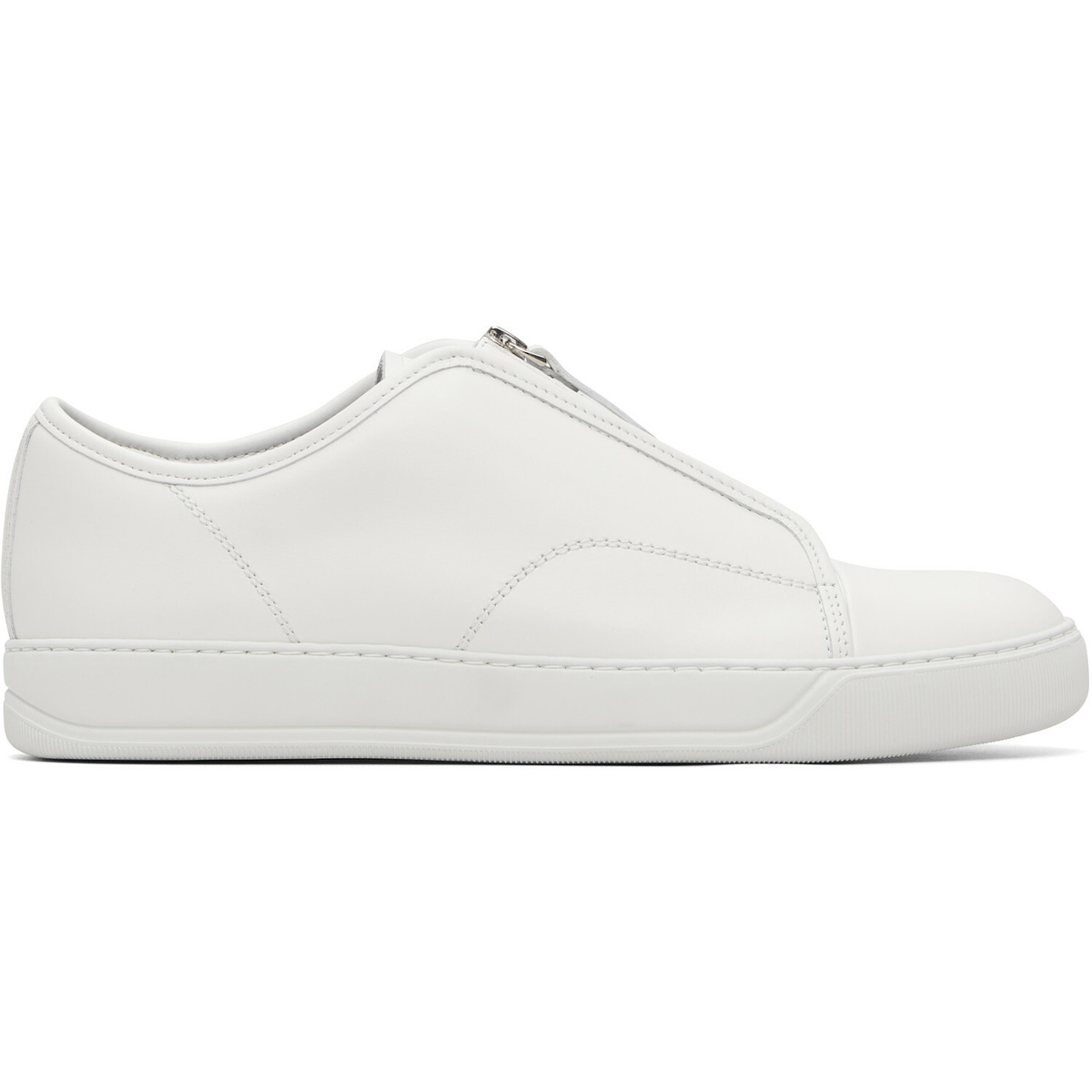 Lanvin White DBB1 Zip Sneakers
