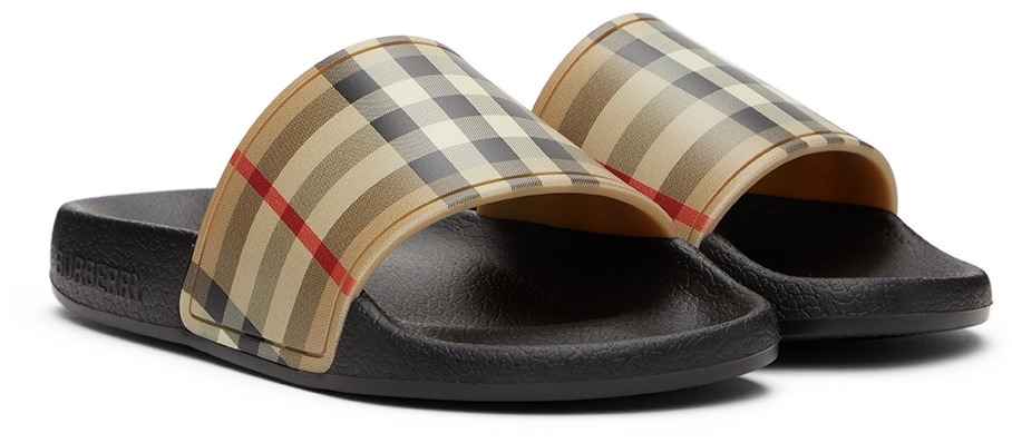 Burberry slides discount for kids