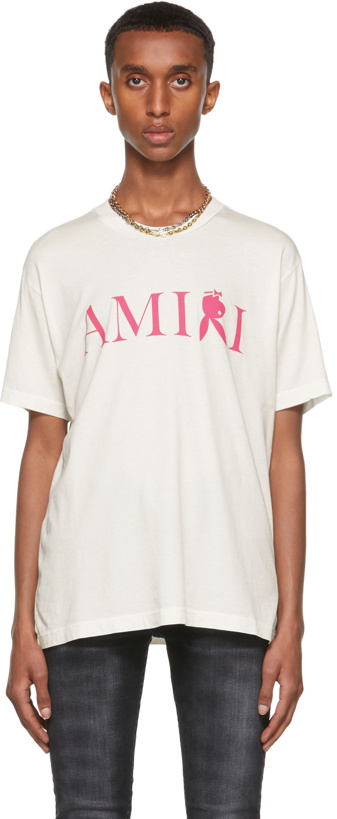Photo: AMIRI White Playboy Edition Reverse Bunny T-Shirt