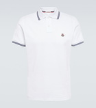 Moncler - Contrast trimmed cotton polo shirt