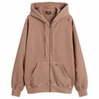 Stan Ray Men's Patch Zip Hoodie in Washed Acorn