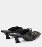 Acne Studios Leather lace-up mules